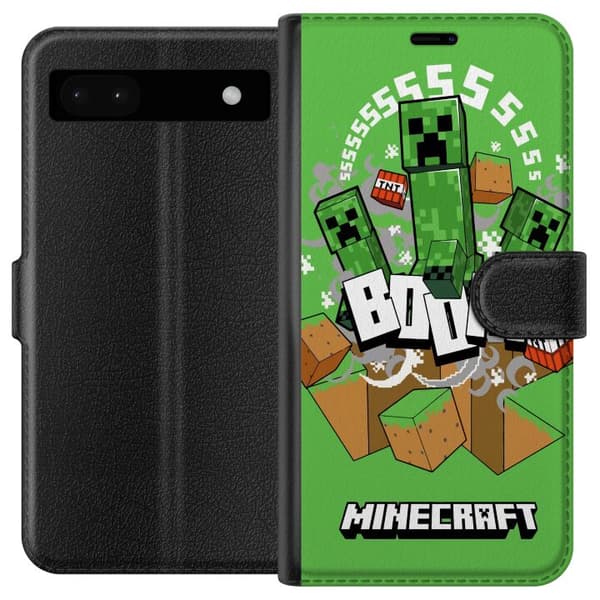 Google Pixel 6a Tegnebogsetui Minecraft Boom