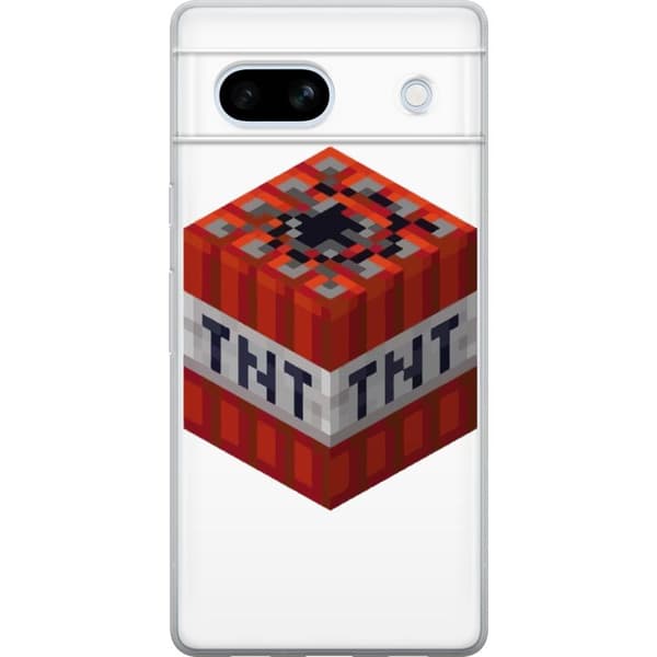 Google Pixel 7a Gennemsigtig cover Minecraft TNT