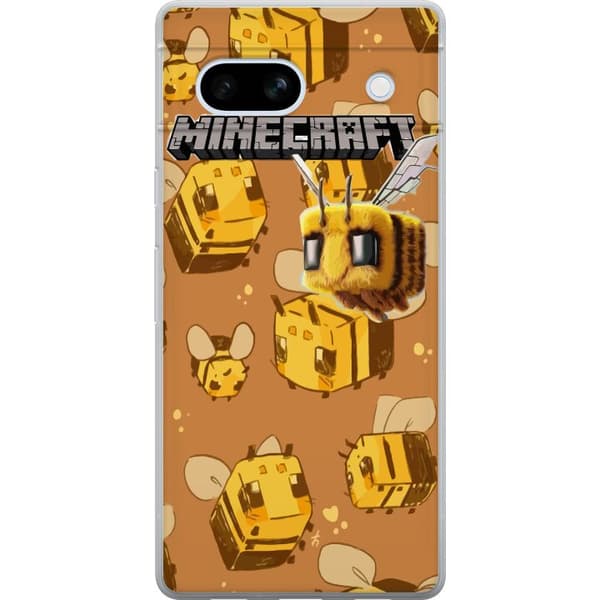 Google Pixel 7a Läpinäkyvä kuori Minecraft Bi