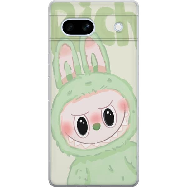 Google Pixel 7a Läpinäkyvä kuori Pop mart labubu