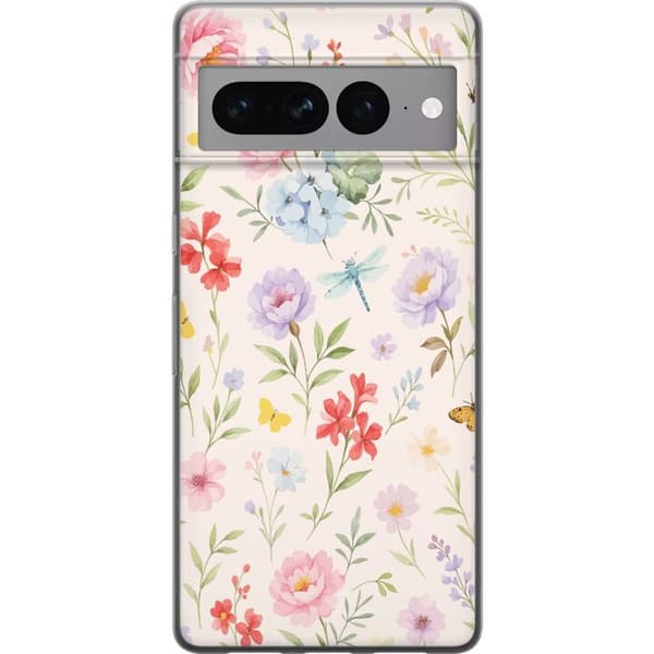 Google Pixel 7 Pro Gennemsigtig cover Blomster
