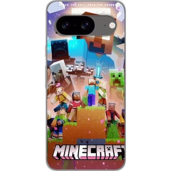Google Pixel 8 Gennemsigtig cover Minecraft