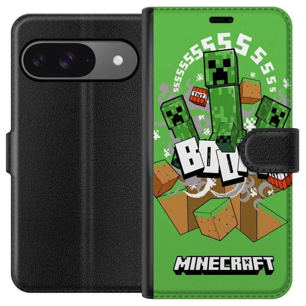 Google Pixel 9 Lommeboketui Minecraft Boom