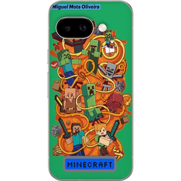 Google Pixel 9a Gennemsigtig cover Minecraft
