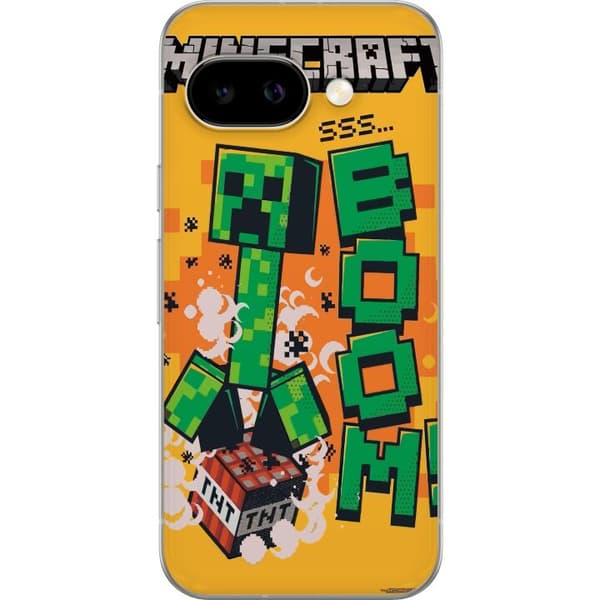 Google Pixel 9a Läpinäkyvä kuori Minecraft Boom