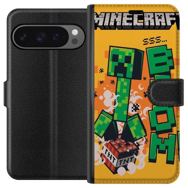Google Pixel 9 Pro XL Lommeboketui Minecraft Boom