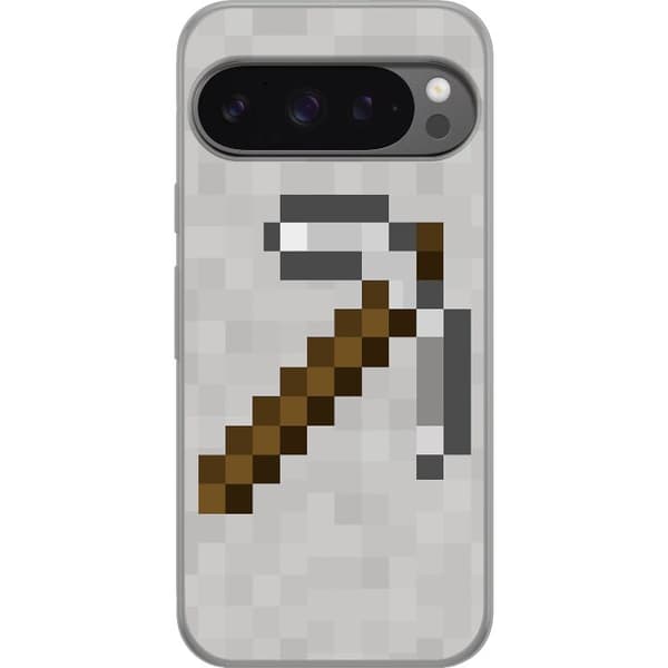 Google Pixel 9 Pro XL Gjennomsiktig deksel Minecraft Verktøy