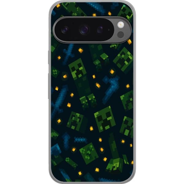 Google Pixel 9 Pro XL Gennemsigtig cover Minecraft Dungeons Mob