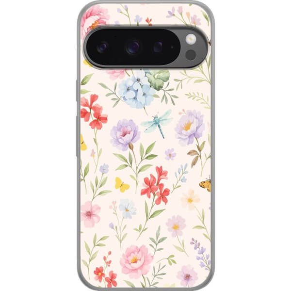 Google Pixel 9 Pro XL Gennemsigtig cover Blomster