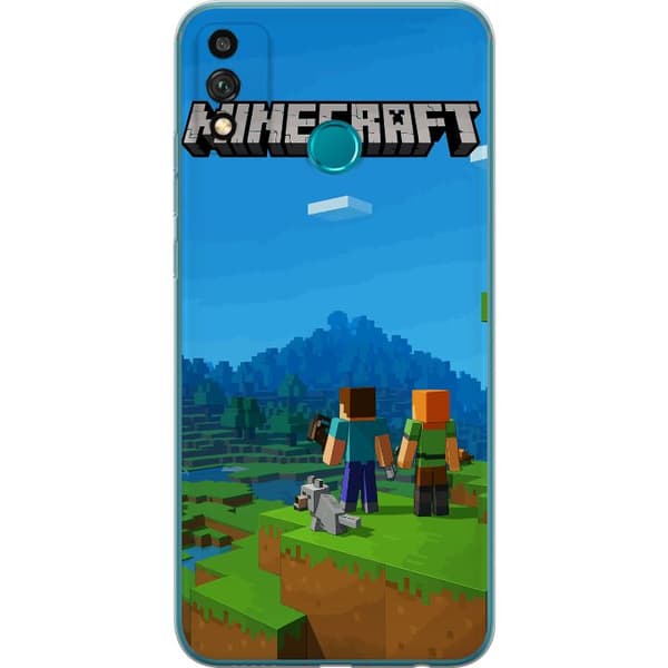 Honor 9X Lite Läpinäkyvä kuori Minecraft Key Art