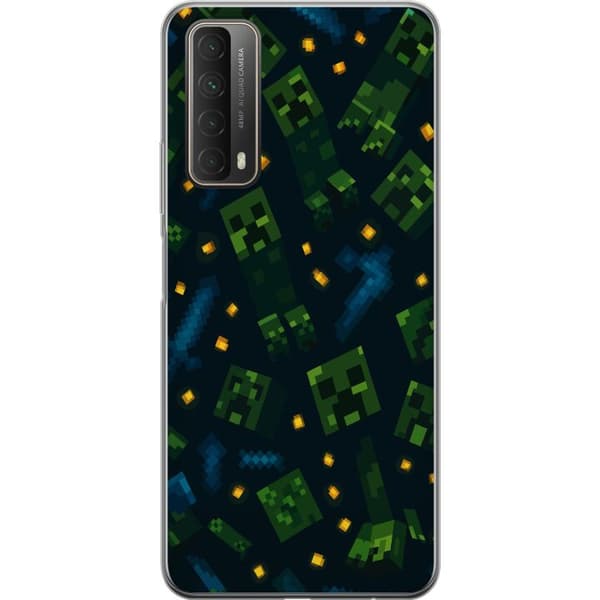 Huawei P smart 2021 Genomskinligt Skal Minecraft Dungeons Mob