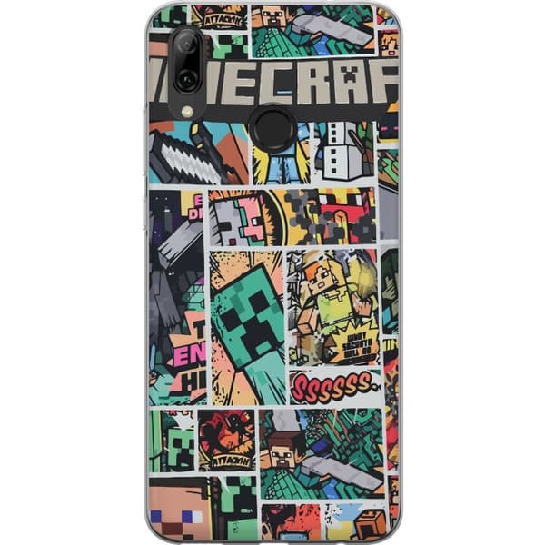 Huawei P smart 2019 Gjennomsiktig deksel Minecraft Kunsthåndverk