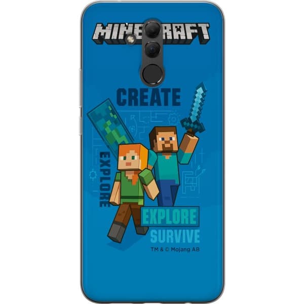 Huawei Mate 20 lite Gjennomsiktig deksel Minecraft Grotter