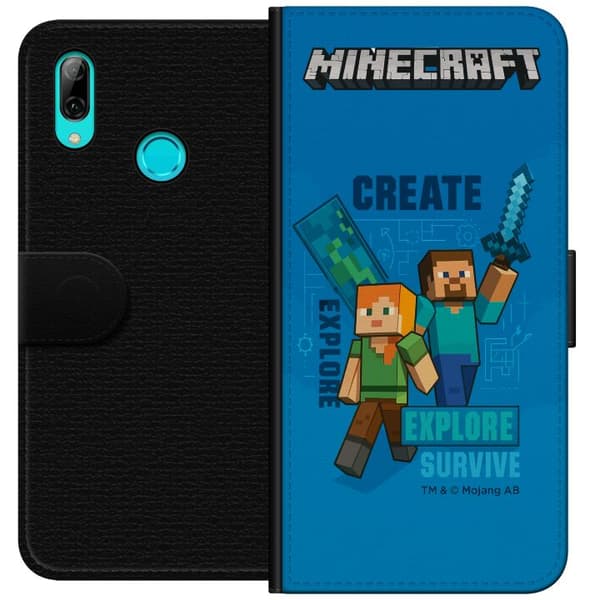 Huawei P smart 2019 Lompakkokotelo Minecraft Luolastot