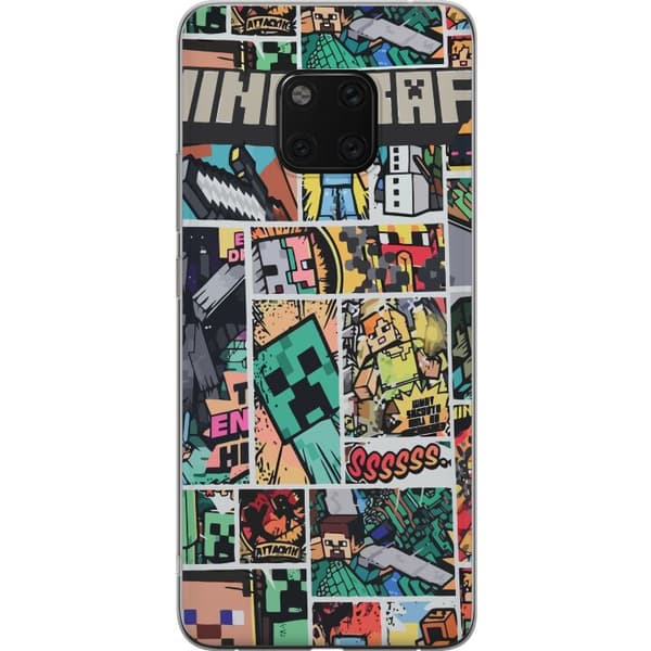 Huawei Mate 20 Pro Gjennomsiktig deksel Minecraft Kunsthåndverk