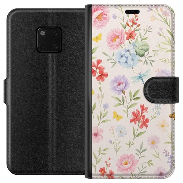 Huawei Mate 20 Pro Lompakkokotelo Kukat