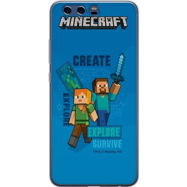 Huawei P10 Gennemsigtig cover Minecraft Huler