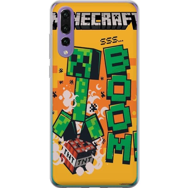 Huawei P20 Pro Genomskinligt Skal Minecraft Boom