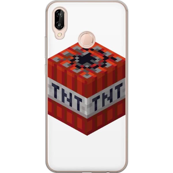 Huawei P20 lite Gennemsigtig cover Minecraft TNT
