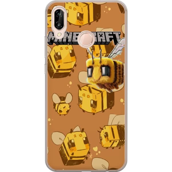 Huawei P20 lite Läpinäkyvä kuori Minecraft Bi
