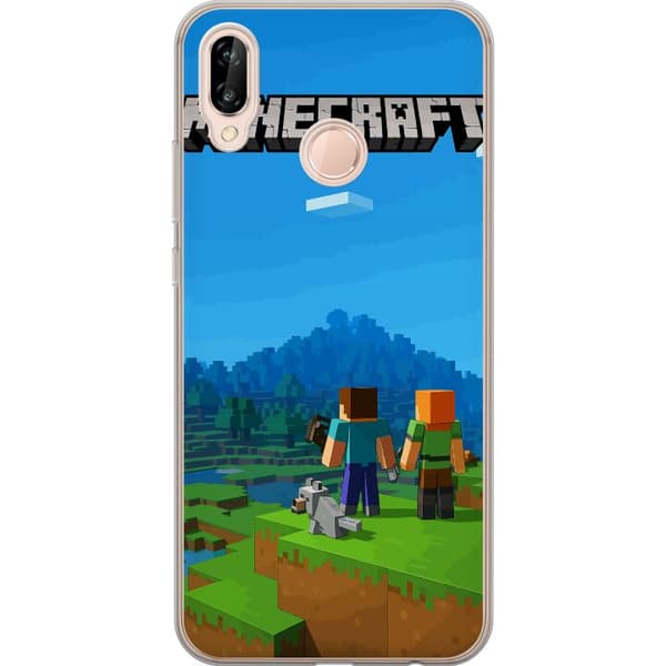 Huawei P20 lite Gjennomsiktig deksel Minecraft Key Art