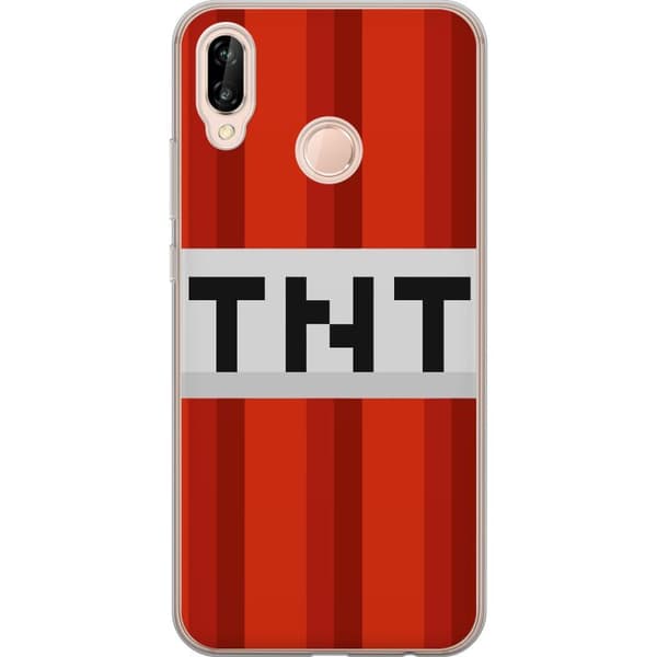 Huawei P20 lite Läpinäkyvä kuori Minecraft TNT