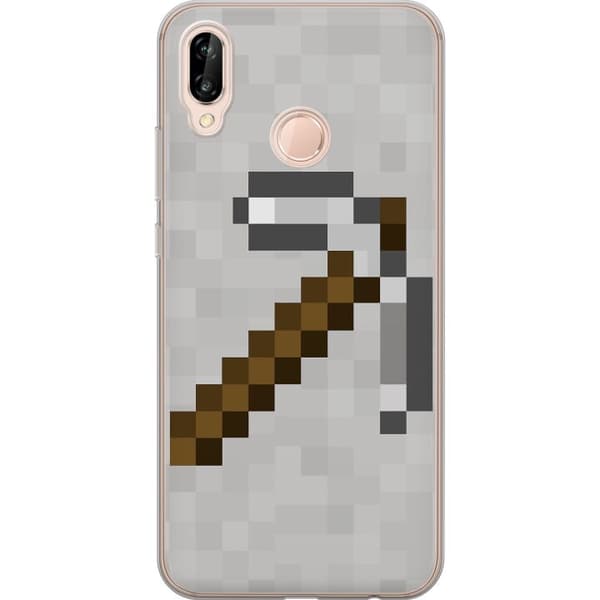 Huawei P20 lite Gennemsigtig cover Minecraft Værktøjer