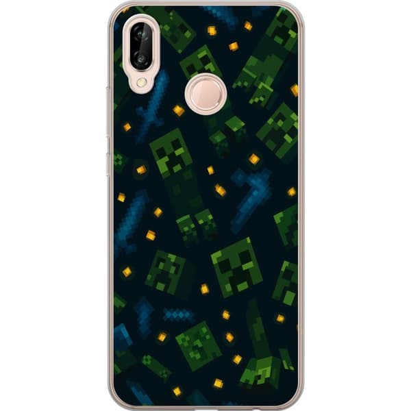 Huawei P20 lite Läpinäkyvä kuori Minecraft Dungeons Mob