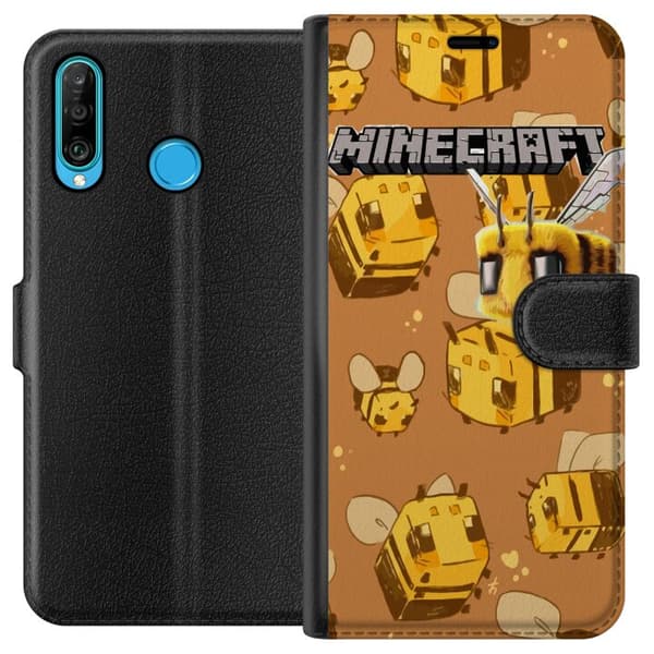 Huawei P30 lite Tegnebogsetui Minecraft Bi