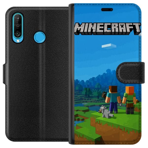 Huawei P30 lite Tegnebogsetui Minecraft Key Art