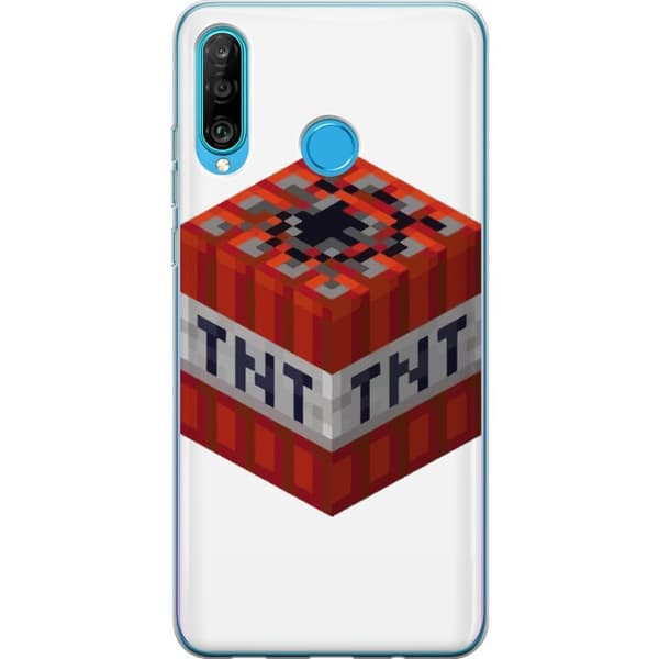 Huawei P30 lite Gennemsigtig cover Minecraft TNT