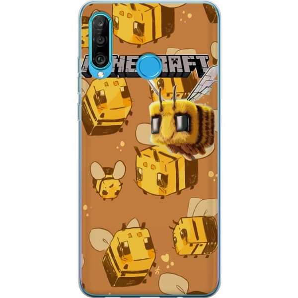 Huawei P30 lite Gennemsigtig cover Minecraft Bi