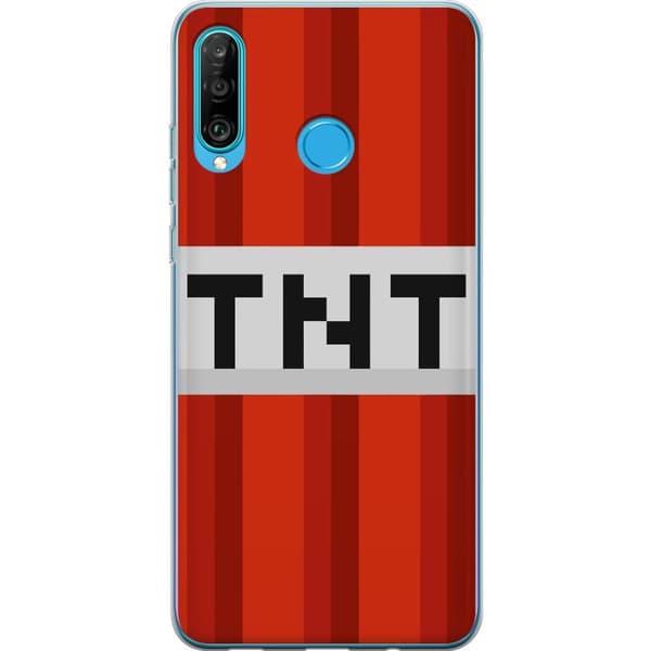 Huawei P30 lite Gennemsigtig cover Minecraft TNT
