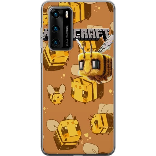 Huawei P40 Läpinäkyvä kuori Minecraft Bi