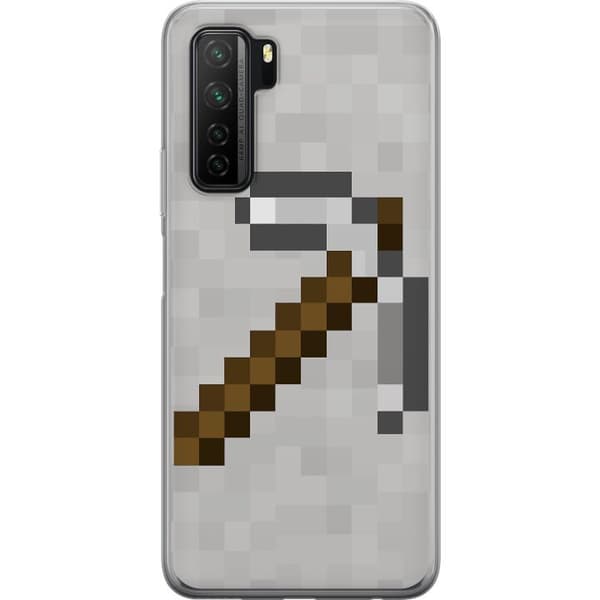 Huawei P40 lite 5G Gennemsigtig cover Minecraft Værktøjer