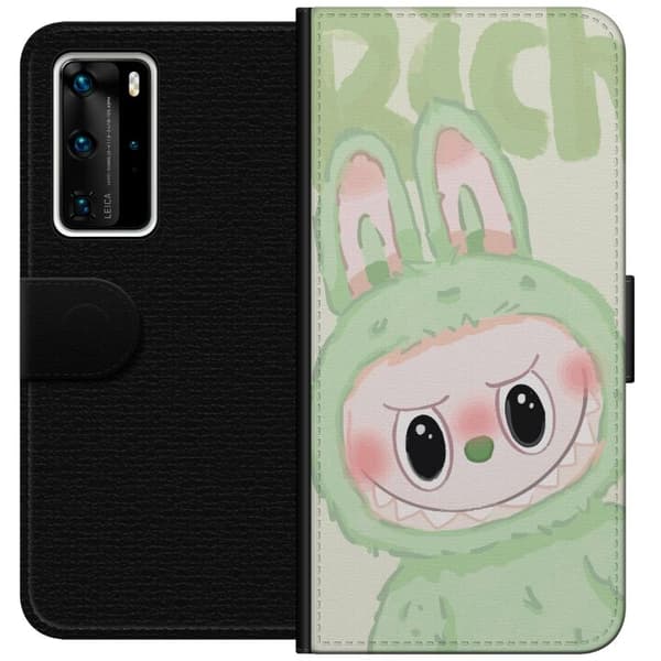 Huawei P40 Pro Tegnebogsetui Pop mart labubu