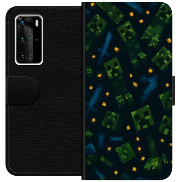 Huawei P40 Pro Tegnebogsetui Minecraft Dungeons Mob