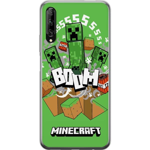 Huawei P smart Pro 2019 Genomskinligt Skal Minecraft Boom