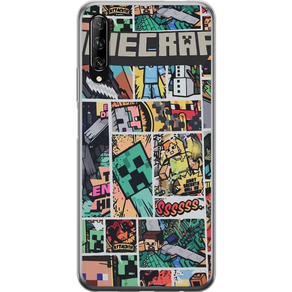Huawei P smart Pro 2019 Genomskinligt Skal Minecraft Art