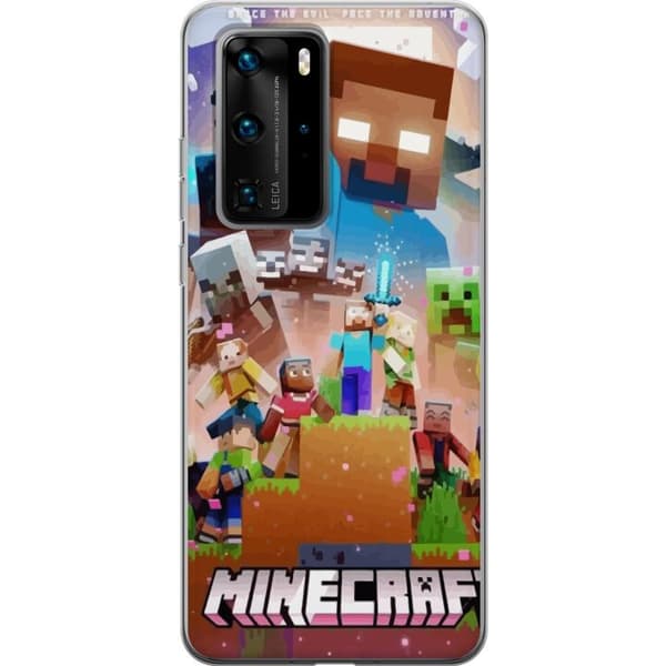 Huawei P40 Pro Gennemsigtig cover Minecraft