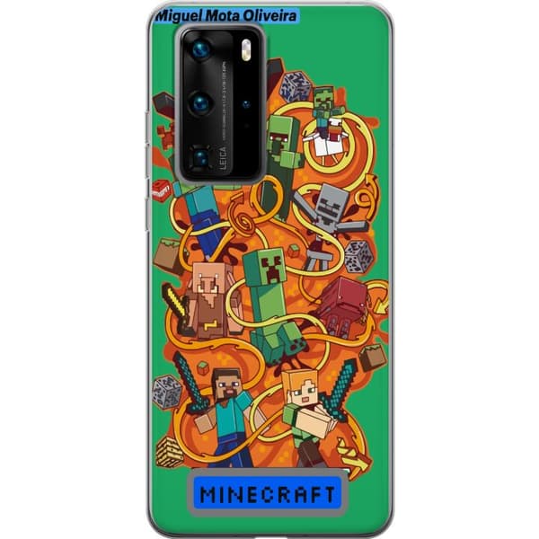 Huawei P40 Pro Gennemsigtig cover Minecraft