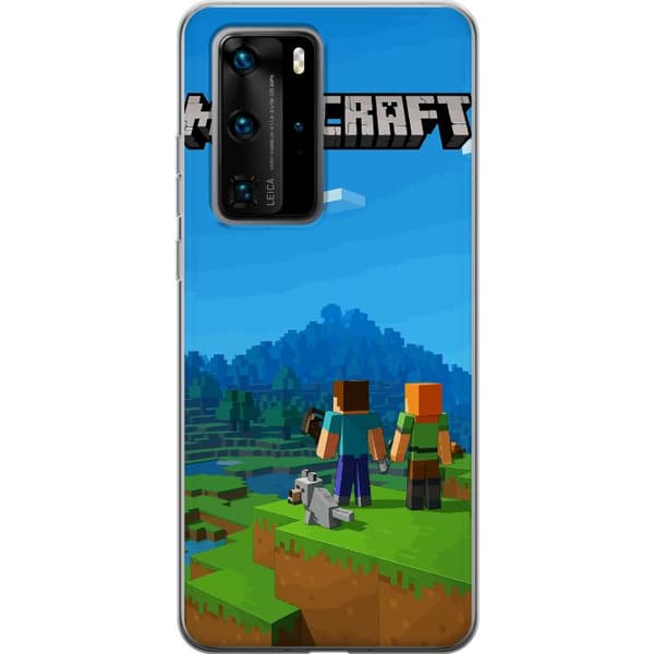 Huawei P40 Pro Gennemsigtig cover Minecraft Key Art