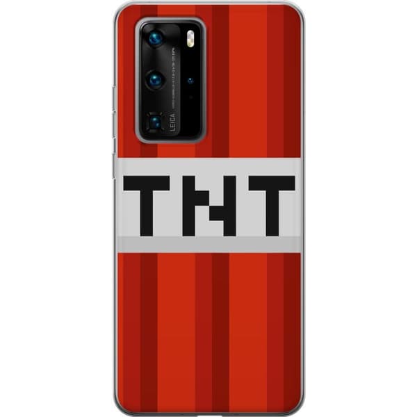Huawei P40 Pro Gennemsigtig cover Minecraft TNT
