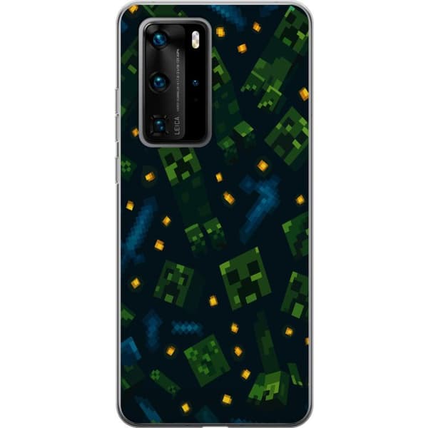 Huawei P40 Pro Gennemsigtig cover Minecraft Dungeons Mob