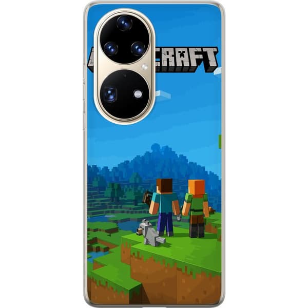 Huawei P50 Pro Läpinäkyvä kuori Minecraft Key Art
