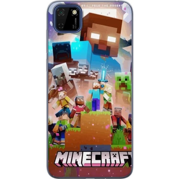 Huawei Y5p Läpinäkyvä kuori Minecraft