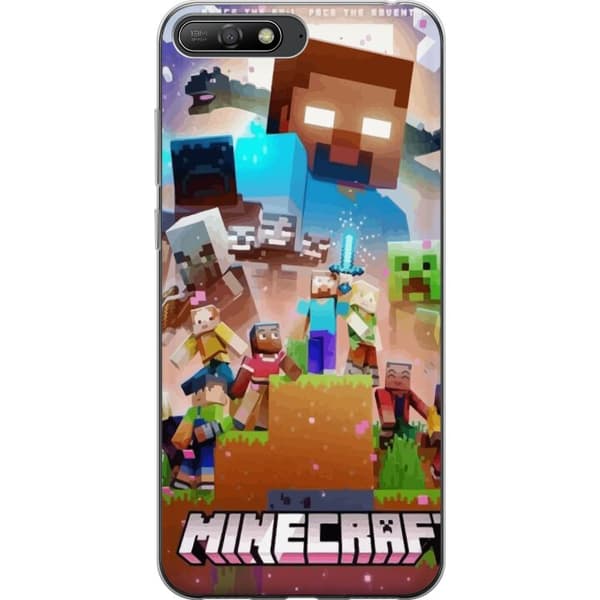 Huawei Y6 (2018) Gennemsigtig cover Minecraft