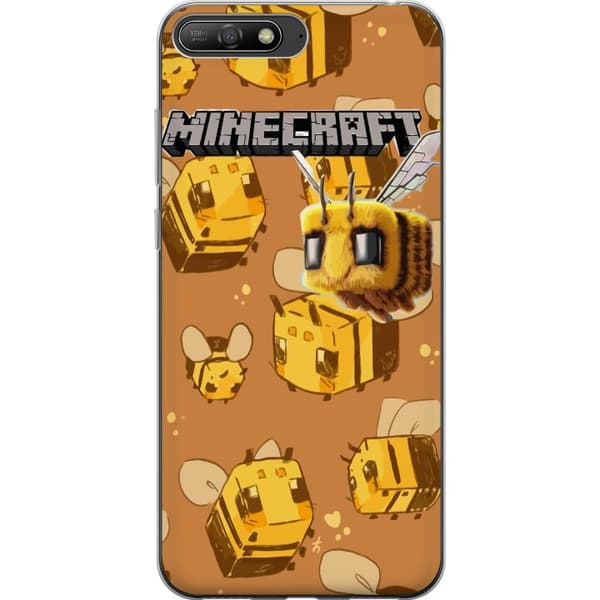 Huawei Y6 (2018) Läpinäkyvä kuori Minecraft Bi