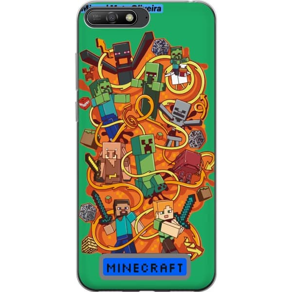 Huawei Y6 (2018) Gennemsigtig cover Minecraft