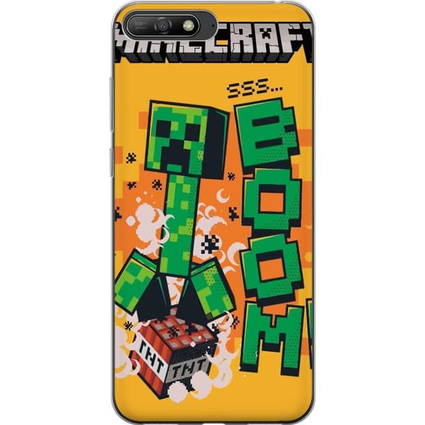 Huawei Y6 (2018) Gennemsigtig cover Minecraft Boom